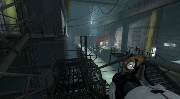 Portal 2 : Zerstören Sie mit Hilfe der Bomben die Röhre mit dem orangenen Gel.