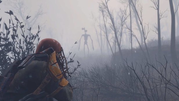 Whispering Hills lays a thick fog over the wasteland of Fallout 4. This finally pulls you into a parallel world that is strongly reminiscent of Silent Hill, but also brings new horror.